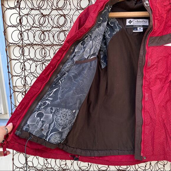 Columbia Interchange 3 in 1 red winter ski coat jacket - Picture 3 of 8